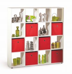 Riiul Caboto16, 133x33xK144 cm, valge