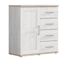 Kummut Romance S331-KOM1D4S-MSJ / DSAJ, 93x45xK99 cm, sibiu lehis / san remo tamm