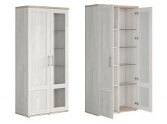 Vitriinkapp Romance S331-REG1D1W-MSJ / DSAJ, 93x45xK201 cm,  sibiu lehis / san remo tamm