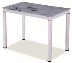 Söögilaud Damar, 100x60xK75 cm, valge