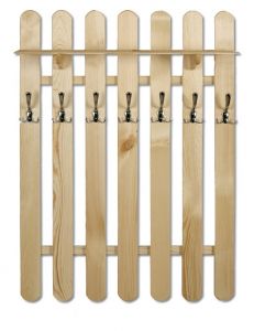 Riidenagi seinale WS101, 81x22xK102 cm, mänd, naturaalne