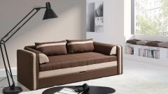 Diivanvoodi Sofa Euforia, pruun Lux12/beež Lux24 