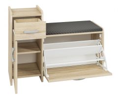 Jalanõudekapp Pik 0201L, 90x30xK66 cm, sonoma