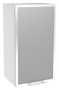 Köögi seinakapp, Vento GV-40/72, 40x30xK72 cm, uks: alumiiniumraam, piimaklaasiga.