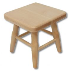 Taburet KT247, 30x30xK31 cm, pöök, naturaalne
