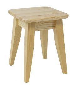 Taburet KT258, 32x32xK45 cm, mänd, naturaalne