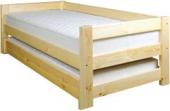 Topelt voodi LK134,  90x200, mänd, naturaalne