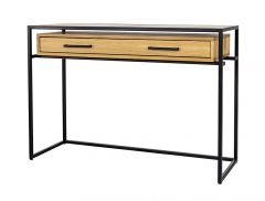Tualettlaud LT370, 120x42xK81 cm, tamm + metall, naturaalne + must