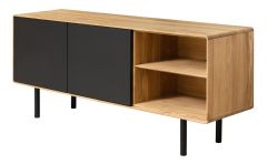 TV alus Tokyo 3.2.0, 15047MR, tamm, naturaalne õli +must MDF