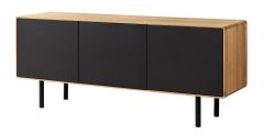 TV alus Tokyo 3.3.0, 15049M, tamm, naturaalne õli +must MDF