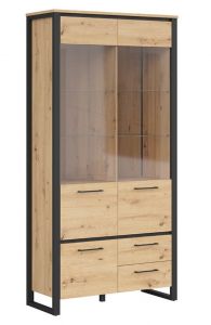 Vitriinkapp Dodson S604-REG2W1D2S, 100x40,5xK200,5 cm
