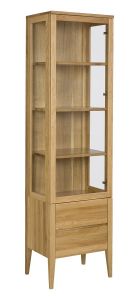 Vitriinkapp KW338, 55x40xK195 cm, tamm, värvivalik