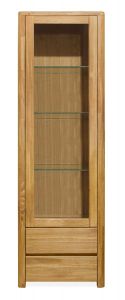 Vitriinkapp Lausenne 1, 9517C, 64x44xK197 cm, naturaalne õli