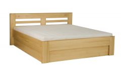 Pesukastiga voodi LK111 BOX, pöök, naturaalne