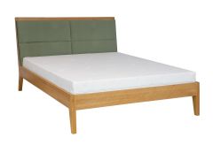 Voodi LK166, pöök, kirss + maagiline velvet 2243