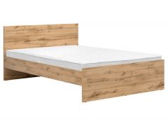 Voodi Zele S383-LOZ 140-DWO 140x200 cm, wotan tamm